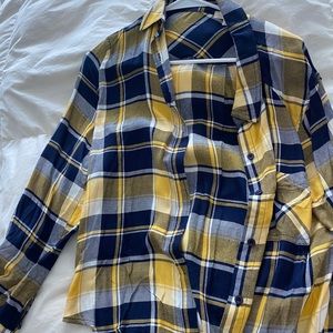 Blue and Yellow flannel